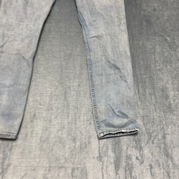 RSQ Seattle Skinny Tapered Jeans Mens 33x30 Blue Denim Cotton Stretch Distressed - Picture 15 of 16